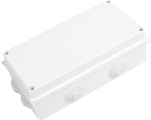 Abzweigdose Wasserdicht, Verteilerdose Außen Wasserdicht, ABS Abzweigkasten Weiß, aufputz Elektrische Box Anschlussdose, Verteilerkasten Kabelanschlussdose, 200 x 100 x 70 mm