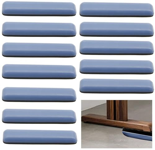 12 Stück Möbelgleiter Teflon,Teflongleiter Selbstklebend Set,70*16 Mm,Möbelgleiter Für Schwere Möbel,Stuhlgleiter Für Fliesen,Gleiter Für StühlE,Filzgleiter,Möbelschieber,Zum Furniture Bewegen Möbel