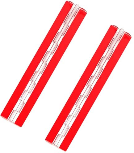 2 Pcs Acrylic Hinge, 300 mm Continuous Piano Hinge, 12 inch Long Transparent Self-Adhesive Folding Hinge Tools