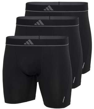 adidas Herren Unterwäsche Slip 3er Pack-Boxer Brief (3pk) -Active Micro Flex Eco sous-vêtement, Noir 4am015, L Hommes