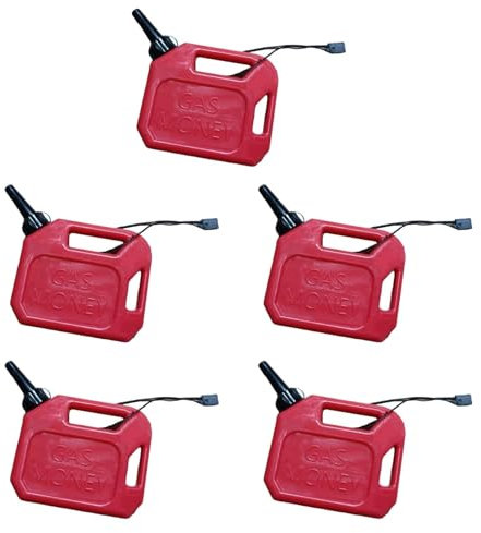 Benzinkanister Ornament, Weihnachtsgeldhalter, Benzintank Dekoration, Benzingeld Ornament für Tür, Fenster, Weihnachtsbaum Zubehör, Feiertage, 5er-Packung