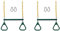 Benssey 2X Swing Sets for Backyard-Set Includes 18Inch Trapeze Swing Bar & 48Inch Heavy Duty Chain with Locking Carabiners Green