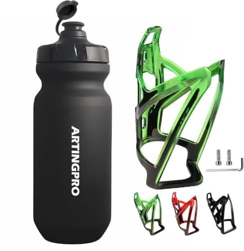Flaschenhalter Fahrrad - Leicht Fahrrad Trinkflasche mit Halter, 650ML Trinkflasche Fahrrad mit Halterung für Mountainbike-/Rennrad-Zubehör