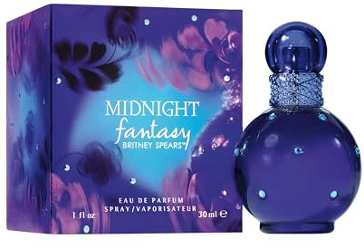 Britney Spears Midnight Fantasy, Eau de Parfum für Frauen, fruchtiger und blumiger Duft , 30 ml