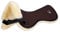 Werner Christ ® Lammfell Sattelpad Standard Sattelunterlage/Sattelkissen aus echtem Fell, dämpfendes Lammfellpad, Reitpad in braun/Natur, Warmblut