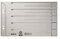 Trennblatt A5 quer grau LEITZ 16560085 ungeöst VE=100