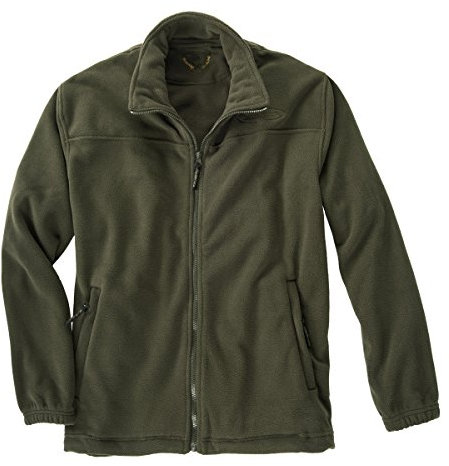 Hubertus Fleecejacke Oliv Übergröße, Größe:4XL