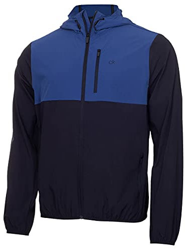 Calvin Klein Hommes Couleur Bloc de Golf Ultra Lite - Marine/Royal - L
