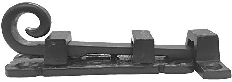 Curly Tail Door Bolt 4” (102mm) in Black Antique FF51