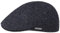 Stetson Texas Classic Wool Flatcap - Schiebermütze Herren - Herrenmütze mit Baumwollfutter - Schirmmütze Herbst/Winter - Wollcap dunkelblau XXL (62-63 cm)