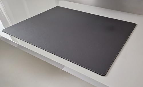 Schreibtischunterlage sanft lux Leder 90 x 50 Grau