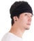 CHARM Baumwolle Haarband Stirnband Bandana Unisex -Weich Breites Chemo Headband Japanisch Schwarz