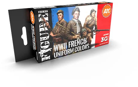 AK Interactive 3G Französische Uniform Farben – Kunststoff Modellierfarben & Zubehör Artikel # AK-11633