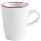 KAHLA 574732A69971C Pronto Line Espresso-Obertasse hoch 0,10 l Line cherry red | Espressotasse mit roter Linie aus Porzellan