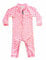 weVSwe Neonate Costume da Bagno Bambino Protezione Solare Rash Guard One Piece Pink Heart Crotch Zipper per Un Facile Cambio del Pannolino 6-12 Mesi