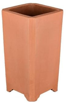 Maceta bonsai cuadrada (estilo cascada) gres 10,5x10,5x21,5 cm - 2880