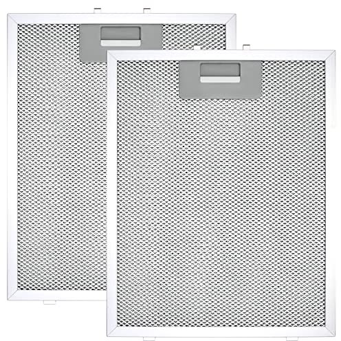 Filtro de repuesto para campana extractora de 300 x 240 mm, filtro de ventilación de malla de aluminio de 4 capas, filtros de grasa HR Huare Technology para campana extractora, paquete de 2