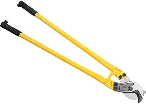 BAQE Coupe-câble, Outil de Coupe de câble Manuel Professionnel Robuste de 35,43 Pouces pour cuivre pour Fil d'acier pour câble de Communication pour Aluminium