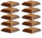Timber Fence Post Cap | Fits 4x4 (100x100mm) Posts | Brown | Square Posts | Pack of 10