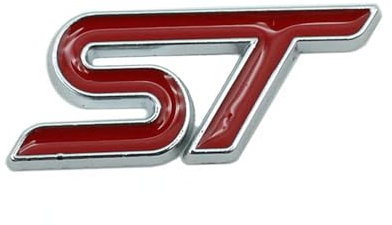 KAnduo Auto Frontgrill Kofferraumaufkleber Embleme kompatibel mit für Ford Focus MK2 MK3.5 MK4 Kuga Puma Fiesta ST,3 * 1.2cm-A