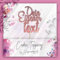 Cake Topper Personalisiert Tortenstecker mit individuellen Wunschnamen – Name, Datum, Kuchendeckel Glamour (Beliebiger Text, Roségold)