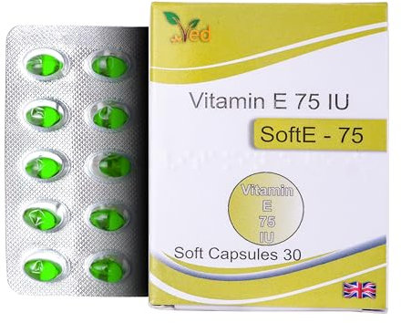 VED Vitamin-E 75 IU SOFTGEL Capsule | 30 Days Supply