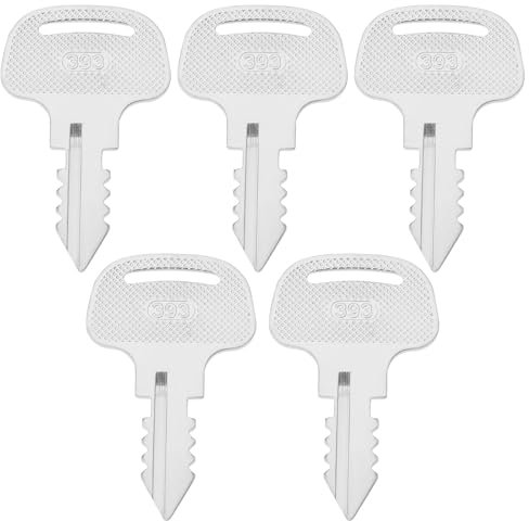 VGOL Lot de 5 Clés de Contact 393 18510-63720 18510-63620 Compatible avec Kubota Tracteur Série M M108SDTLDS M4900DT M5700DH Générateur AV5500 AV6500 Tondeuse M108SDSL