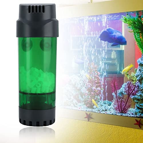 Akozon Aquarium Doppelter Biochemischer Filter Aquarium Physikalische Schwammfilter mit Saugnapf Aquarium Doppelt (Wirbelschicht LH300)