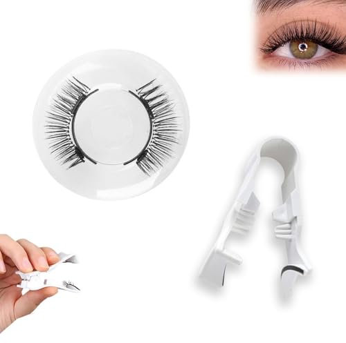 Bzzerumy Lot de faux cils magnétiques - Kit d'extension de cils avec aimant - Noir - Parfait pour le lifting et l'extension des cils