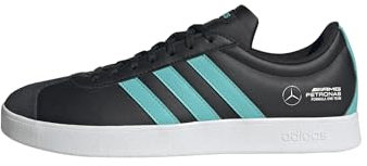 adidas Unisex Mercedes - AMG Petronas Formula ONE Team VL Court Base Shoes, core Black/semi Mint Rush/FTWR White, 44 2/3 EU