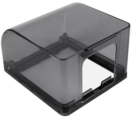 Waterproof Switch Cover, 7.5 Height, Bathroom Socket Protector, Safety Socket Protector, Toggle Switch, Front Panel Box for Wall Switch Sockets (Black)