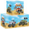 Clastyle 3 Stück Autos Kinder Aufbewahrungsbox Stoff Junge Mädchen Aufbewahrungskorb mit Griffen Spielzeug Aufbewahrungswürfel Organizer für Bücher Kleidung,Monstertruck,30x30x30 cm