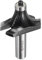 sourcing map Roundover Router Bit 1/2 Shank 1-3/8 Cut Diameter (11/16 Cut Radius) Carbide Tipped 2-Flute Rounding Over Bits with Bearing Guide for Woodworking Carpenter, Black