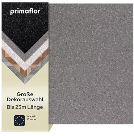 Primaflor PVC Boden OAKLAND | Granit Grau | 2,00m x 0,50m | Bodenbelag Meterware | Stein Optik | CV Linoleum nach Maß für Küche & Bad