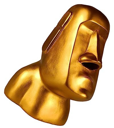 Warmhm Tissue Box Halter Aus Resin Im Moai Statue Design Kosmetiktücherbox Für Wohnkultur Passend Für Papiertücher