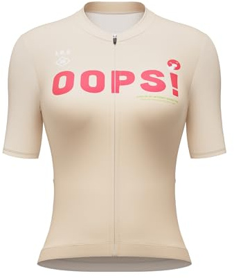 INBIKE Radtrikot Fahrradtrikot Rennradtrikot Damen Sommer Kurzarm Fahrradbekleidung Frauen mit 3 Taschen Atmungsaktiv Schnelltrocknend Fahrradsport Blassrosa XL