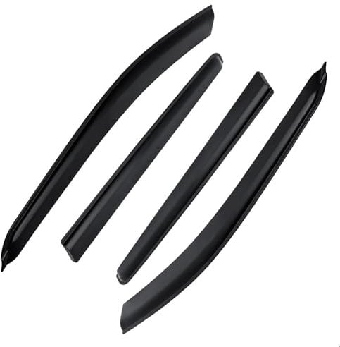 Regenabweiser Windabweiser Rauchschwarzer Wetterschutz Sonnen- Und Regenschutz Für VW Für Amarok 2023 2024 Doppelkabinen-Windabweiser Windabweiser Set