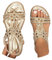Confortable Nu Pieds T-Strap Élastique Bride À La Cheville Bout Ouvert Chaussure De Sandales Femme Été Plage Cristal Florals Casual Chaussures