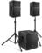 Power Dynamics PDY2-3 - Conjunto de Altavoces Activos 2400W, Bluetooth, DSP, subwoofer 1000W, 2 Altavoces 700W, Soportes Ajustables, entradas de micrófono, Ideal para DJ, Eventos y presentaciones