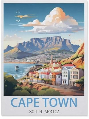 Kinder Papier Puzzle 1000 Teile，Kapstadt Südafrika，Modern Zuhause Dekoration Einzigartiges Geschenk（38x26cm）-EZ7