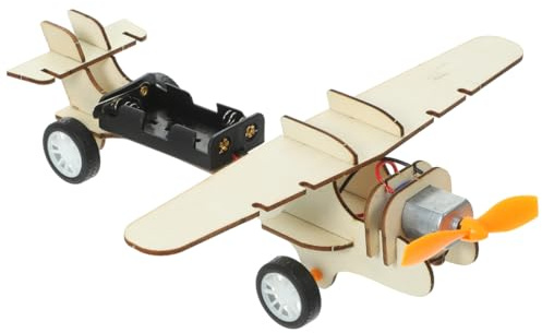 Milisten DIY Modelo De Avión para Niños Juguete De Ciencia Y Kit De Experimentos Científicos para Montaje Manual Aprendizaje Stem Y Física Básica Uso Escolar 7.87X3.14X0.39In