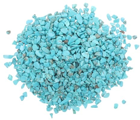 Alipis Türkisfarbene Dekosteine Kies 5-7mm 2 x 100g Naturkies Aquarium Zubehör Selbstgemacht Schmuckherstellung Aquascaping Landschaftsgestaltung