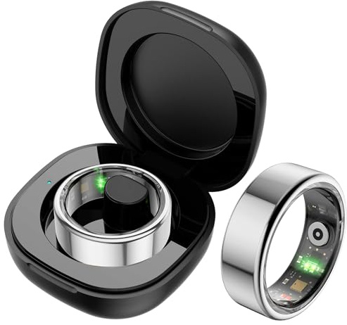 Smart Ring Monitor della frequenza cardiaca Monitor del sonno Anello di salute Ossigeno nel sangue Pedometro Calorie Contapassi Fitness Anelli impermeabili IP68 Anelli intelligenti da uomo