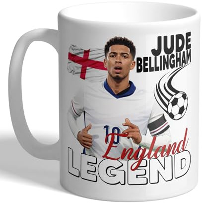 I Love Mugs - Jude Bellingham - England Legend - English Football Mug, Ceramic, 11fl.oz.