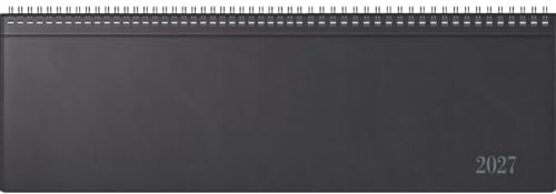 rido/idé 7031642907 Querterminbuch Mod. futura 5 2027 420×137 mm, Kunststoff, schwarz