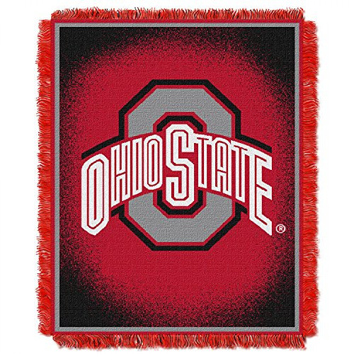 The Northwest Company NCAA Ohio State Buckeyes Jacquard-Acryl-Überwurf, 121,9 x 152,4 cm
