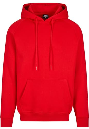 Urban Classics TB014-Blank Hoody 2-Pack, Felpa con Cappuccio Uomo, Rosso, M