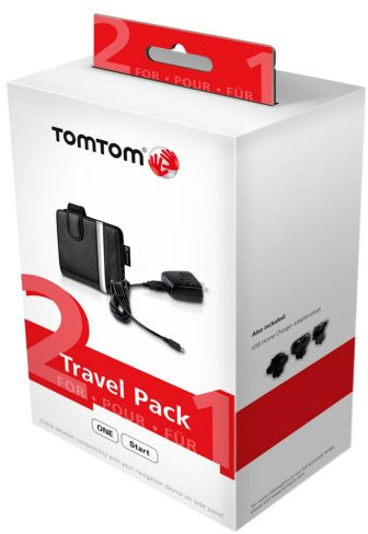Tomtom - 9UEF.001.03 Chargeur Secteur Universel avec Housse Pack 2 en 1 pour GPS One / Start (Produit Import)