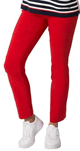 Stehmann INA-740, Bequeme,stretchige Damenhose-Bitte mindestens 1 Nummer Kleiner bestellen, Rot, 44