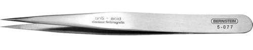Bernstein Werkzeug SMD-Pinzette breit, verjüngend, spitz, 127 mm, 5-077